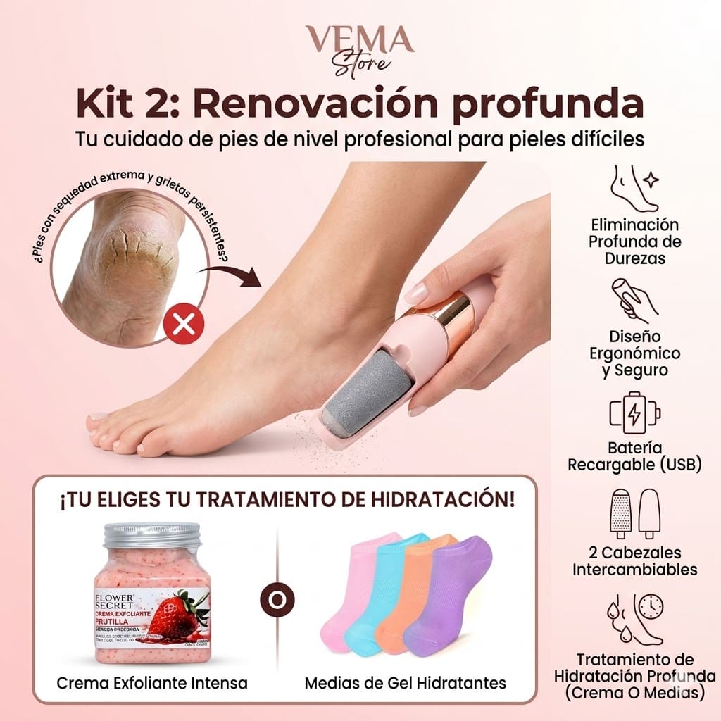 Elige tu Combo SPA: ¡Recupera la suavidad de tus pies en minutos!