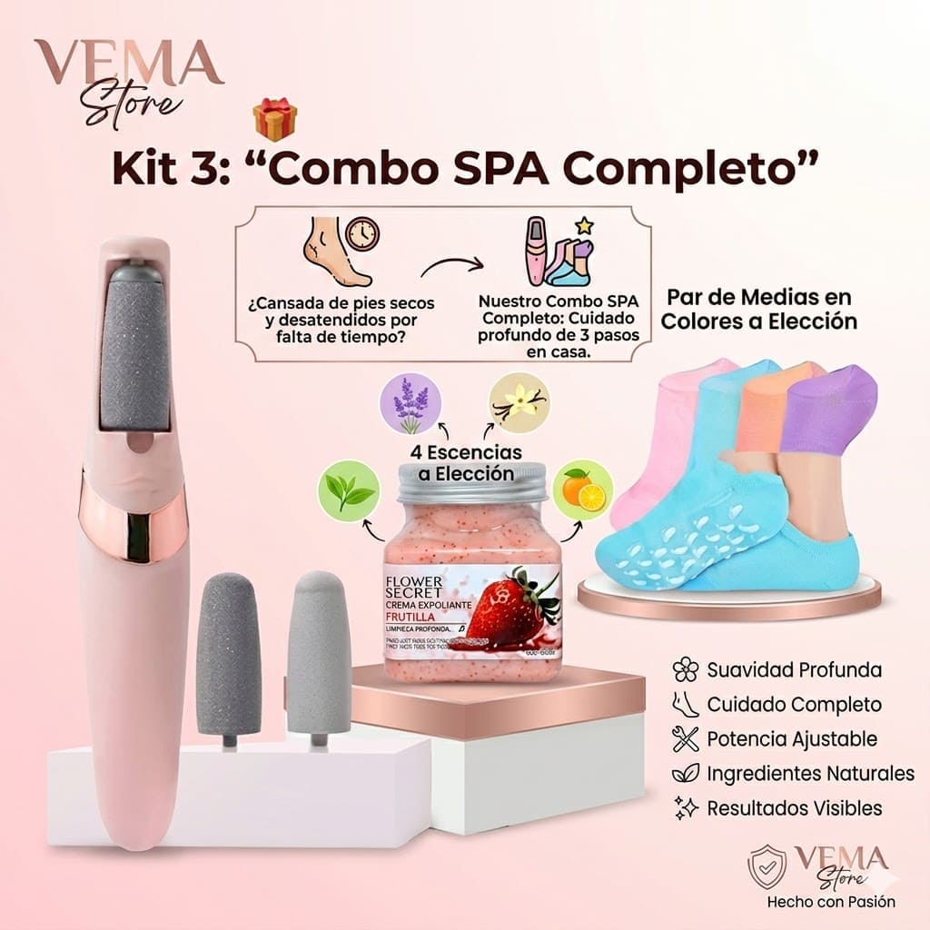 Combo SPA 3 en 1: ¡Recupera la suavidad en minutos! 🦶