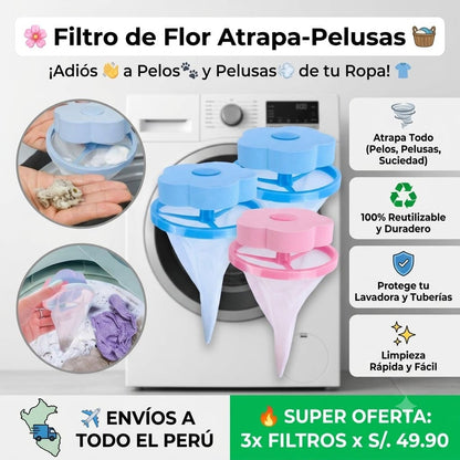 3x Filtro para Lavadora 🧺:  Adiós a los pelos y pelusas de tu ropa 👕
