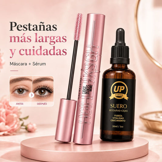 ✨ Combo Mirada de Impacto: Máscara Sky High + Serum Fortalecidor 👁️💖