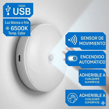 PACK DE 4 FOCO LÁMPARA LED CON SENSOR DE MOVIMIENTO