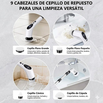 Cepillo de Limpieza Electronico Multifuncional 9 en 1