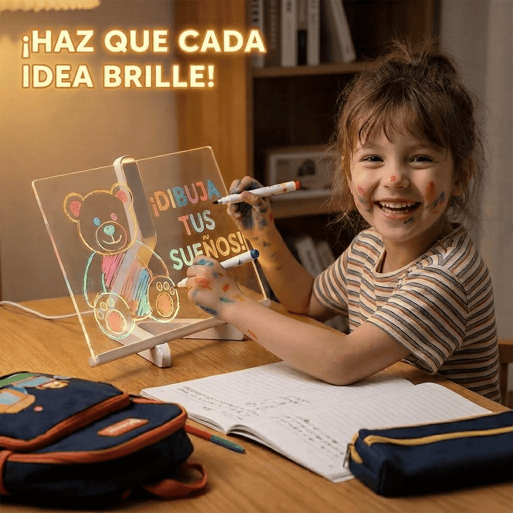 El Tablero LED Mágico 💦 + Plumones magicos ✒️: El regreso a clases perfecto 👌.