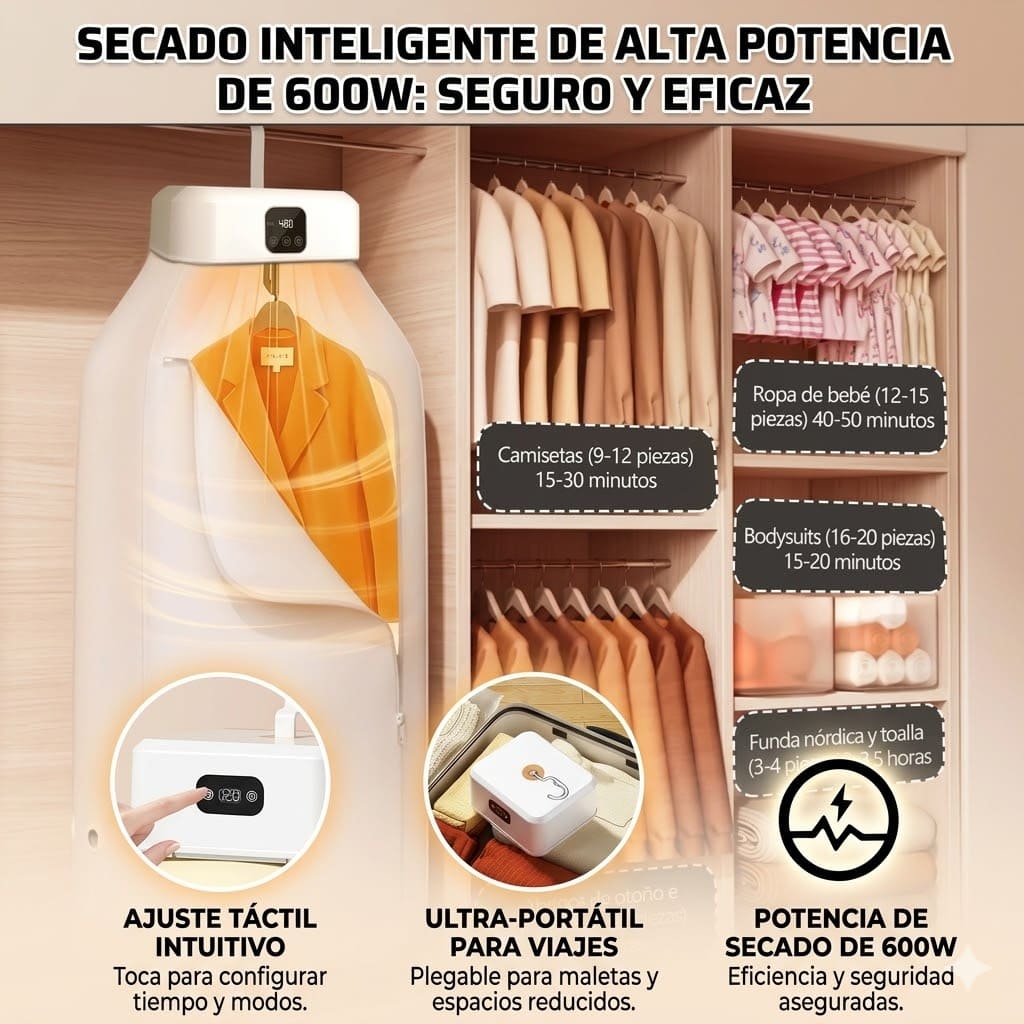 MAQUINA SECADORA DE ROPA PORTATIL