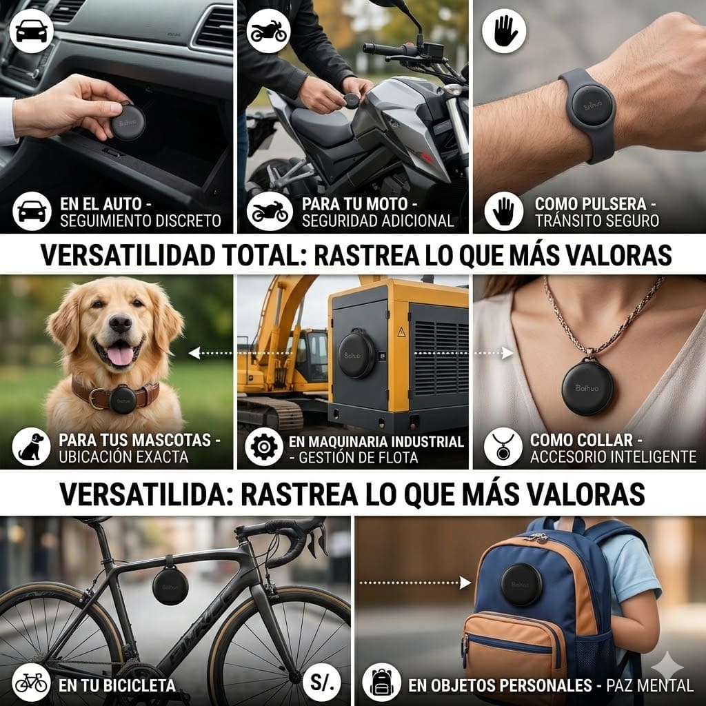 MINI RASTREADOR GPS INTELIGENTE: Ubicación Global, 100% discreto y seguro.