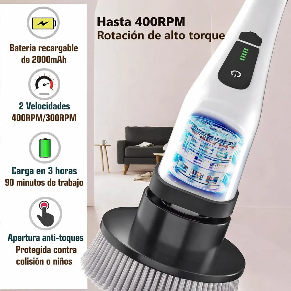 Cepillo de Limpieza Electronico Multifuncional 9 en 1
