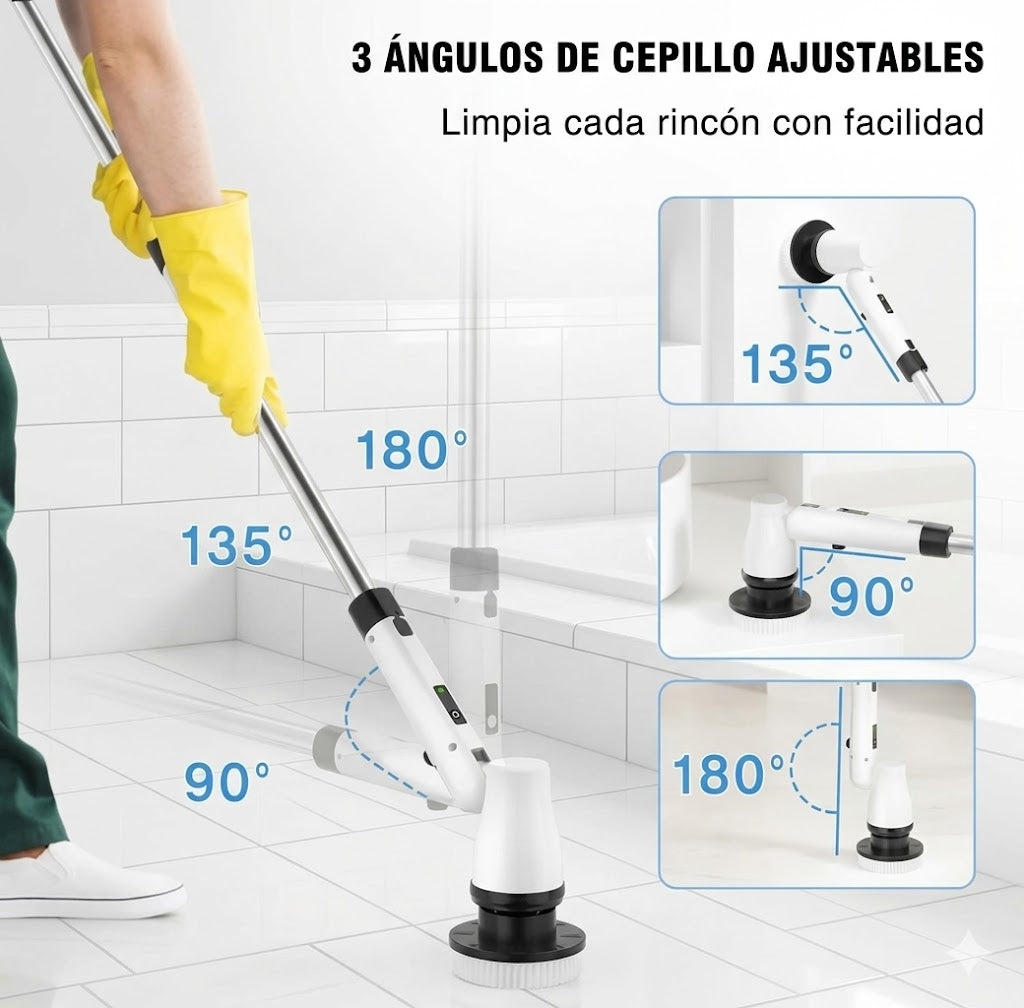 Cepillo de Limpieza Electronico Multifuncional 9 en 1