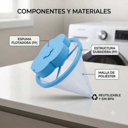 3x Filtro para Lavadora 🧺:  Adiós a los pelos y pelusas de tu ropa 👕
