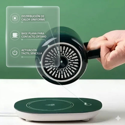 TAZA CERAMICA MUG - BASE ELECTRICA: DILE ADIÓS A LAS BEBIDAS FRIAS
