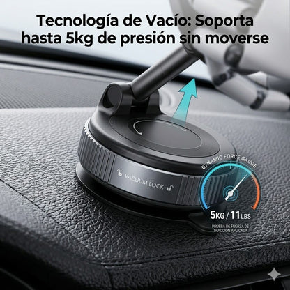 Soporte Magnético 360° de Celular para Auto - Escritorio - Vidrio