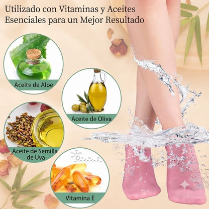 3x Medias de Silicona SPA🦶: Elimina piel seca y grietas.