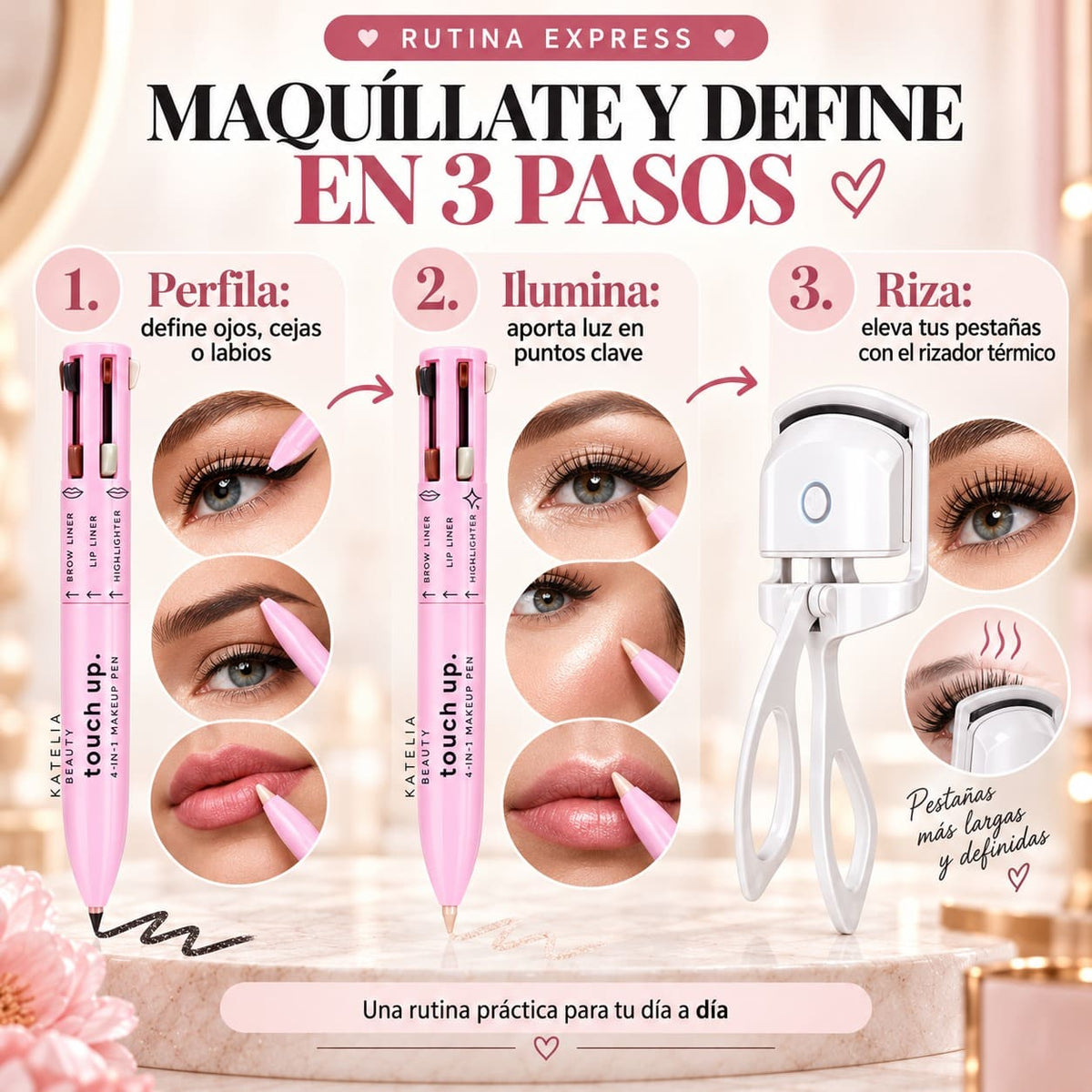 COMBO MIRADA EXPRESS 2 EN 1: MAQUILLA, DEFINE Y RIZA ✨