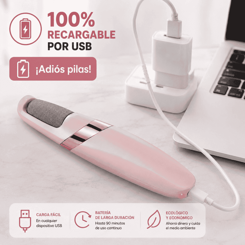 Pulidor de Callos Electrónico 👣 Elimina durezas sin esfuerzo. ☁️