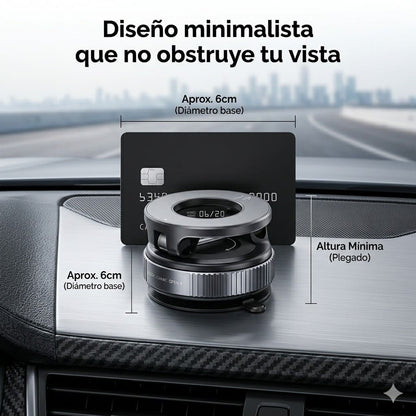 Soporte Magnético 360° de Celular para Auto - Escritorio - Vidrio