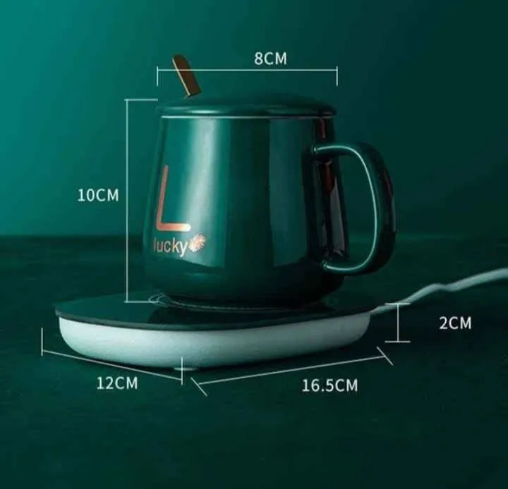 TAZA CERAMICA MUG - BASE ELECTRICA: DILE ADIÓS A LAS BEBIDAS FRIAS