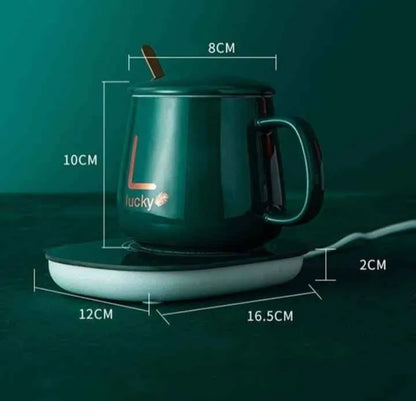 TAZA CERAMICA MUG - BASE ELECTRICA: DILE ADIÓS A LAS BEBIDAS FRIAS