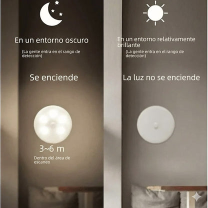 PACK DE 4 FOCO LÁMPARA LED CON SENSOR DE MOVIMIENTO