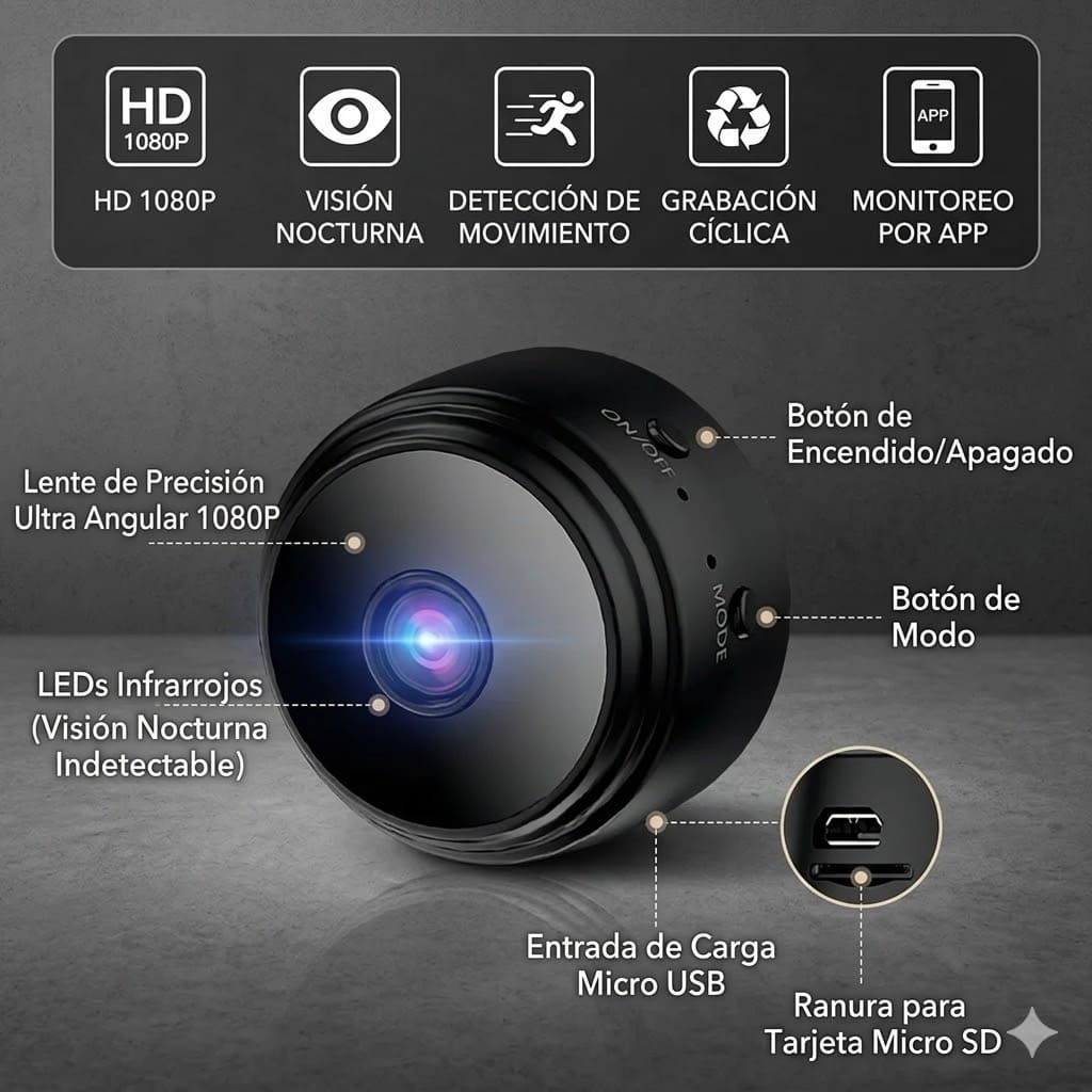 Kit Seguridad Total: Localizador Inteligente + Cámara Espia A9 (GRATIS)