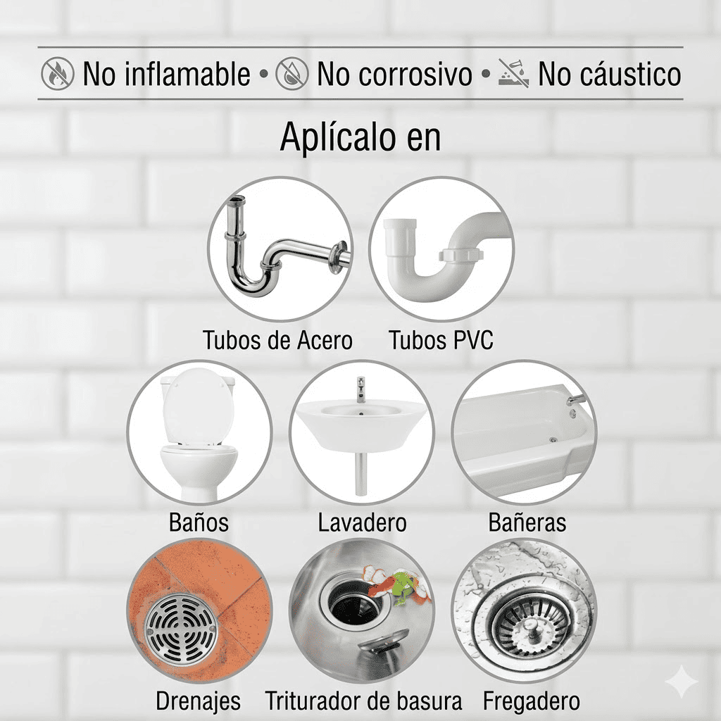 Desatador Tuberias en Polvo - Super Cleanner 2 x 1