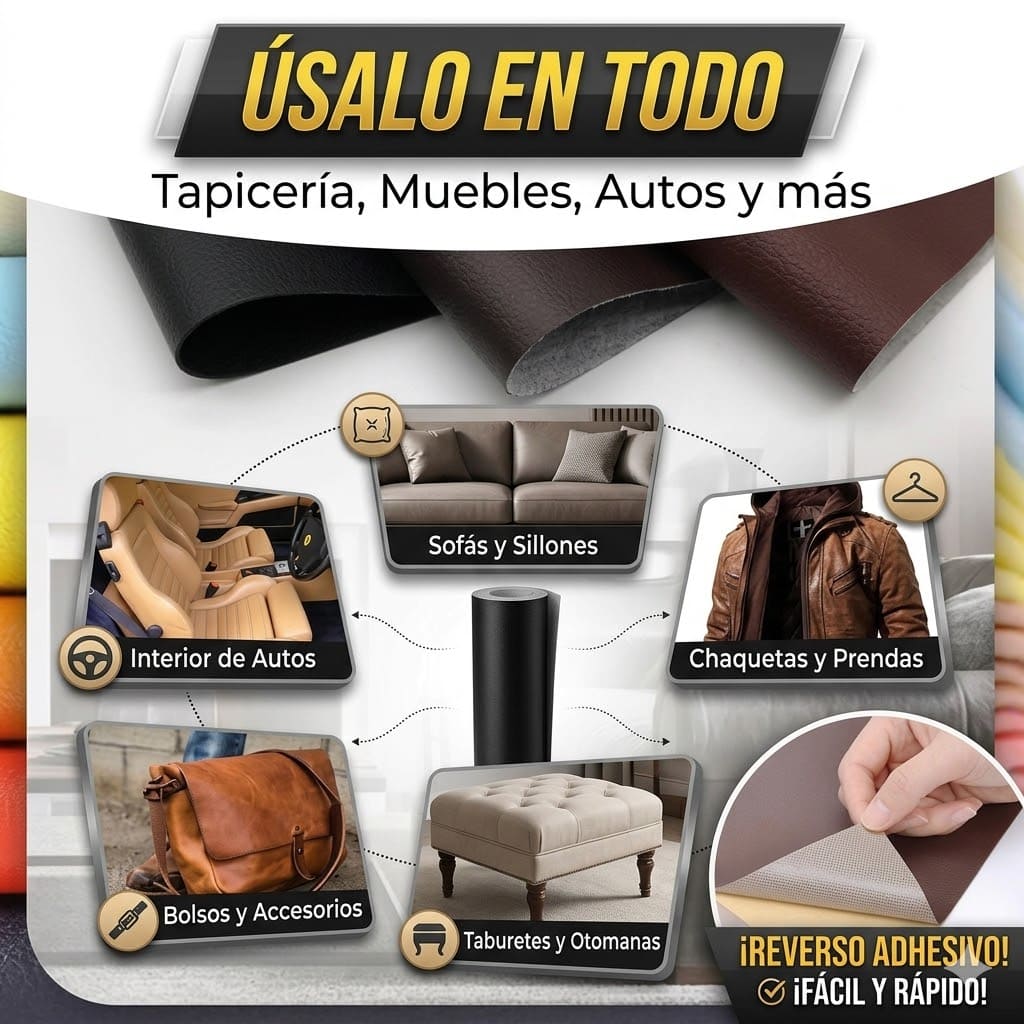 PARCHE REPADOR DE CUERO - Solución rapida y sin complicaciones