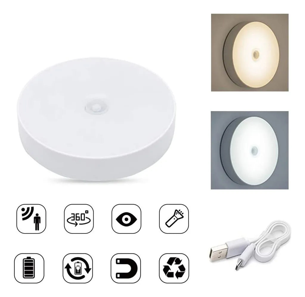 PACK DE 4 FOCO LÁMPARA LED CON SENSOR DE MOVIMIENTO