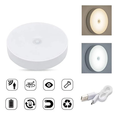PACK DE 4 FOCO LÁMPARA LED CON SENSOR DE MOVIMIENTO