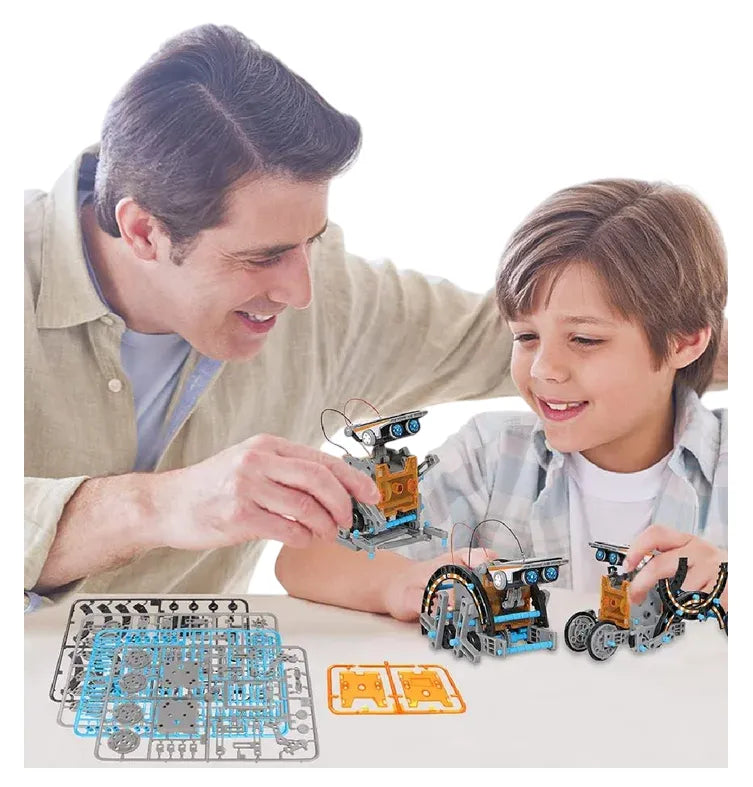Kit Robot Solar 12 en 1: ¡Diversión Infinita sin Pilas! ☀️