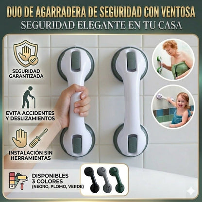 DUO DE AGARRADERAS DE APOYO CON VENTOSA