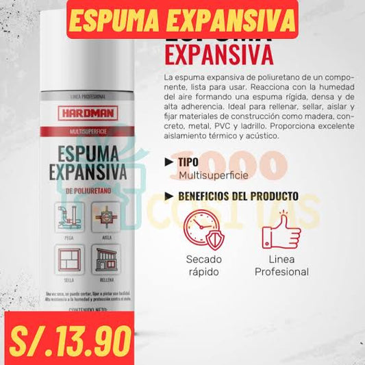 ¡ESPUMA EXPANSIVA HARDMAN!  2x1