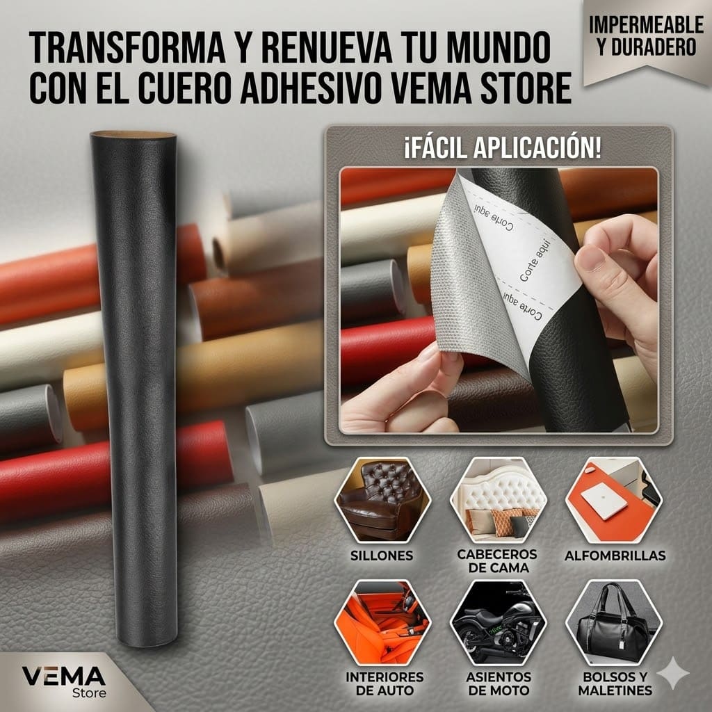PARCHE REPADOR DE CUERO - Solución rapida y sin complicaciones