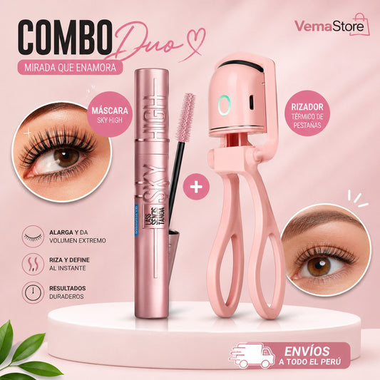 Combo Pestañas Perfectas: Máscara Sky High + Rizador Eléctrico 🎁
