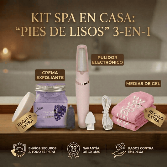 kit SPA en casa 3 en 1: Removedor - Exfoliador - Hidrantante de callos 🌟