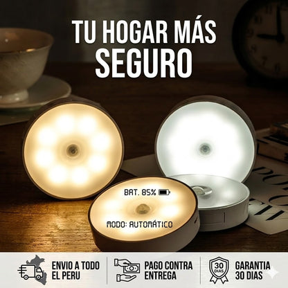PACK DE 4 FOCO LÁMPARA LED CON SENSOR DE MOVIMIENTO