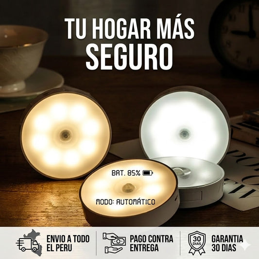 PACK DE 4 FOCO LÁMPARA LED CON SENSOR DE MOVIMIENTO