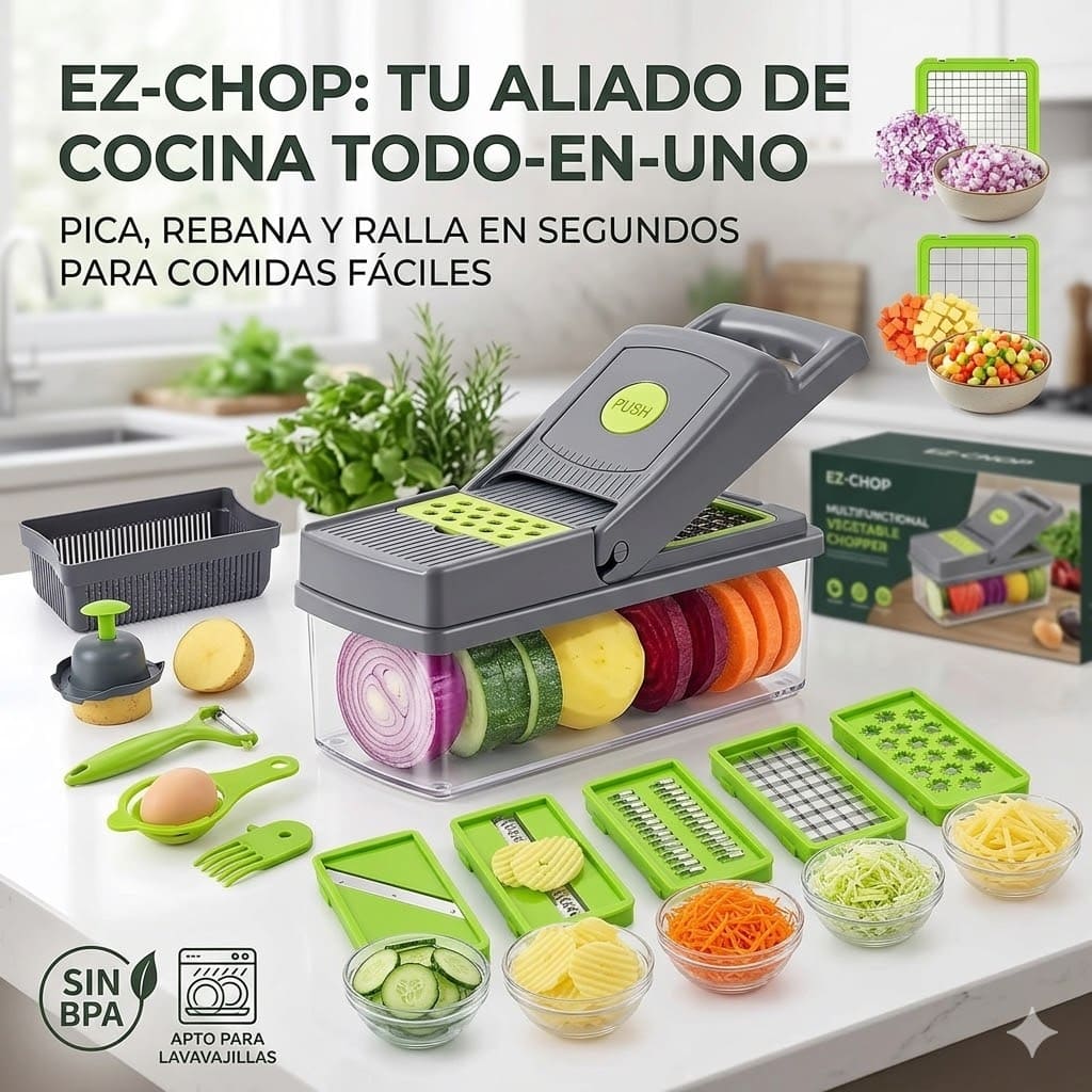 Set Picador de Alimentos Multifuncional 14 en 1